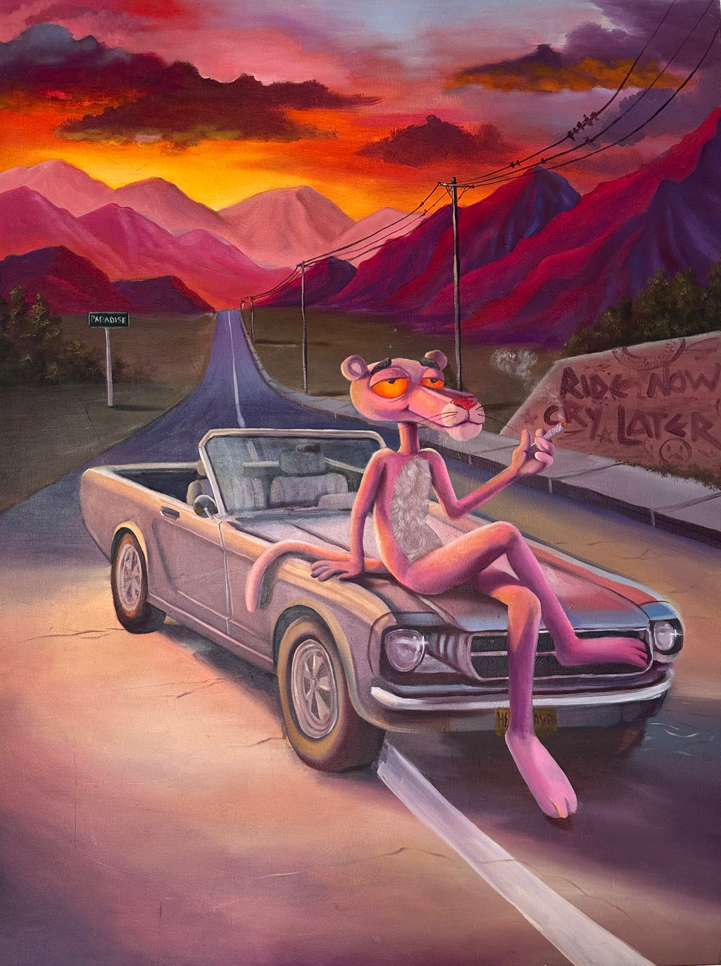 Pink to Die 90 x 120 Cm Oil on canvas