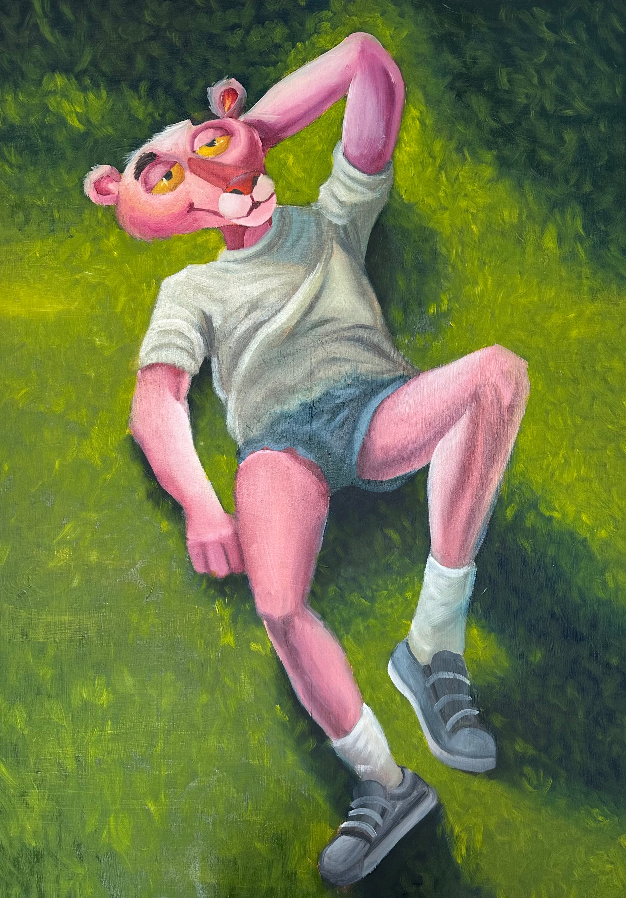 Lying Somewhere Else 70 × 100 cm  oil on canvas