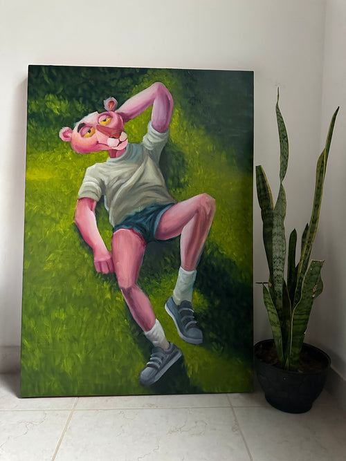 Lying Somewhere Else 70 × 100 cm  oil on canvas