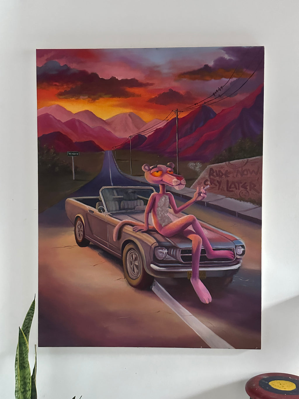 Pink to Die 90 x 120 Cm Oil on canvas