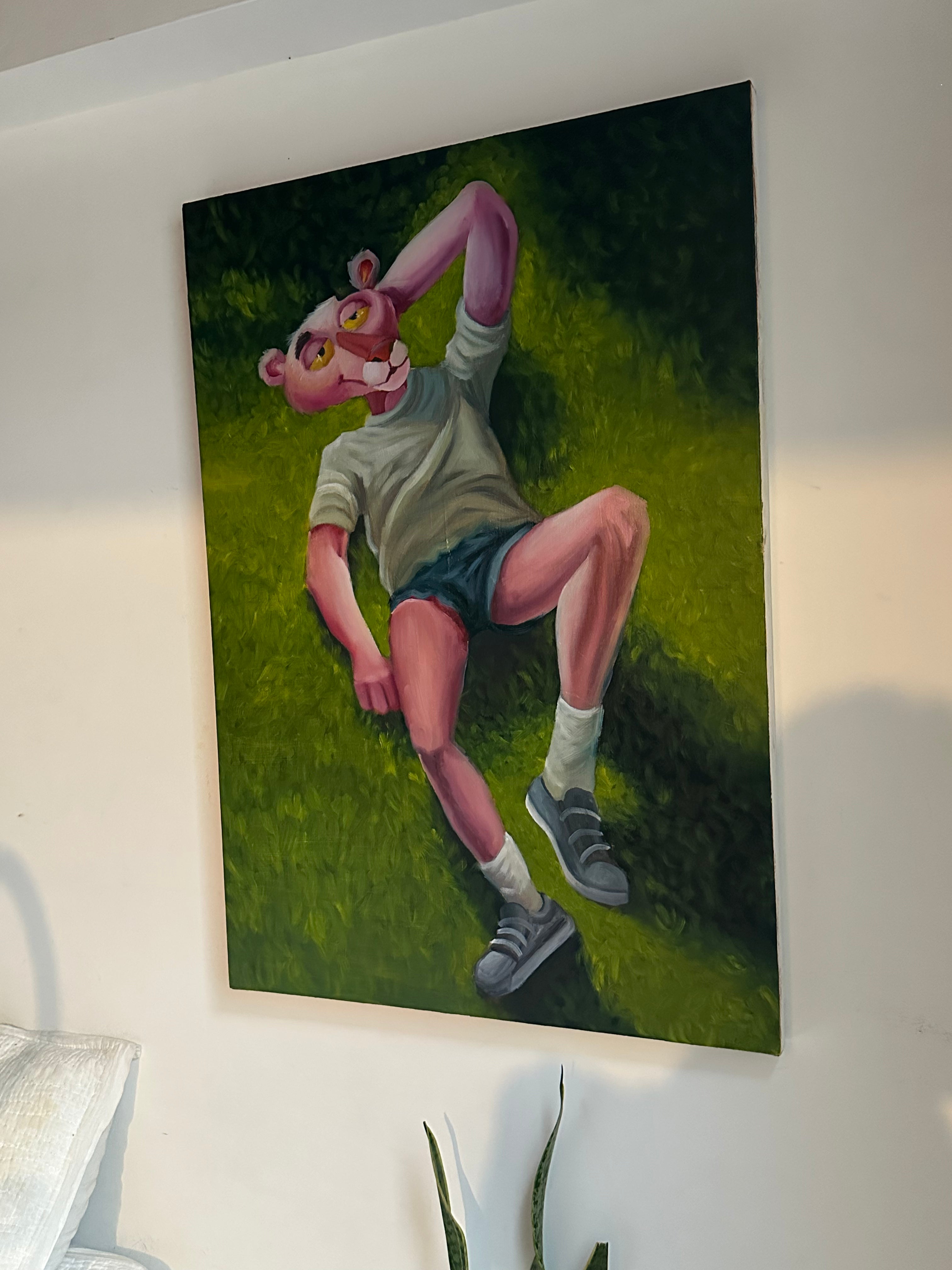 Lying Somewhere Else 70 × 100 cm  oil on canvas