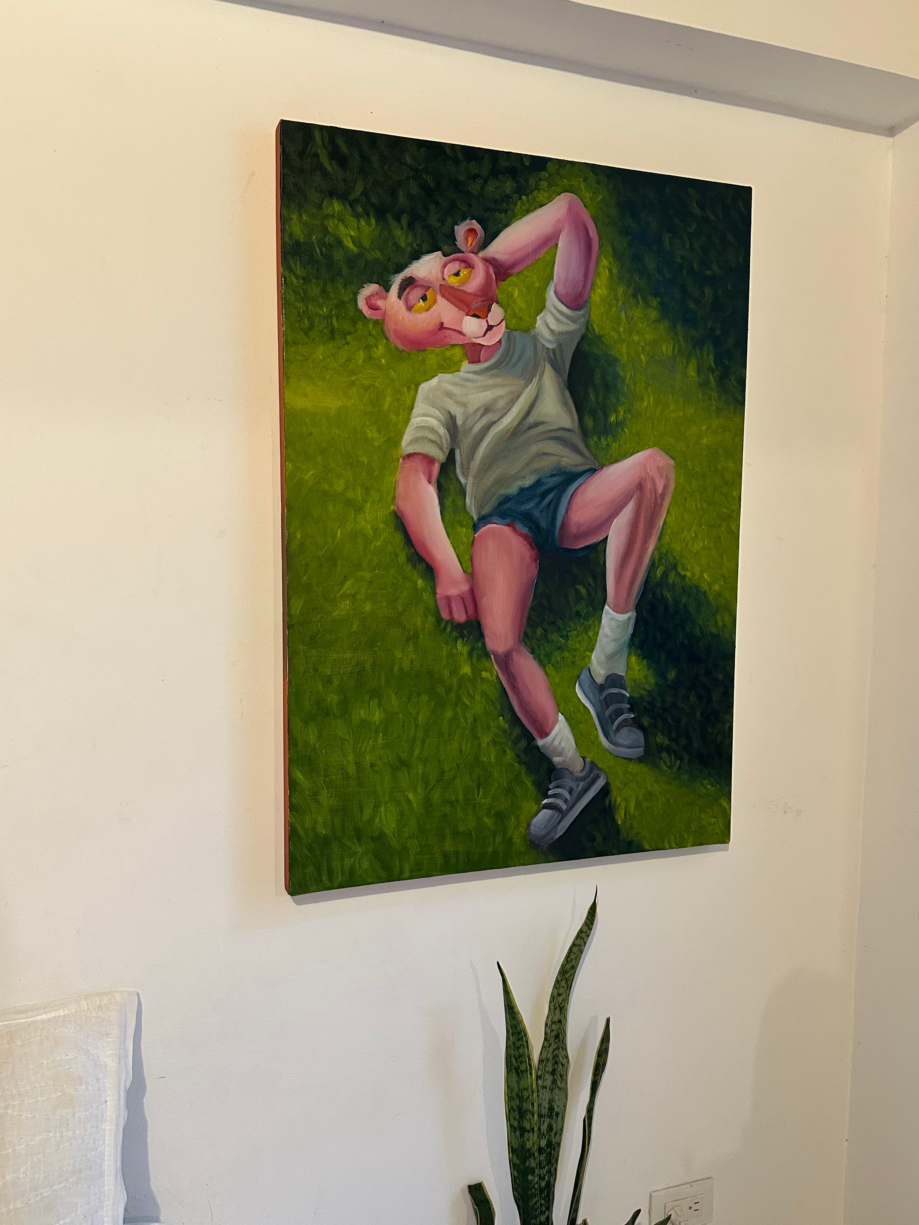 Lying Somewhere Else 70 × 100 cm  oil on canvas